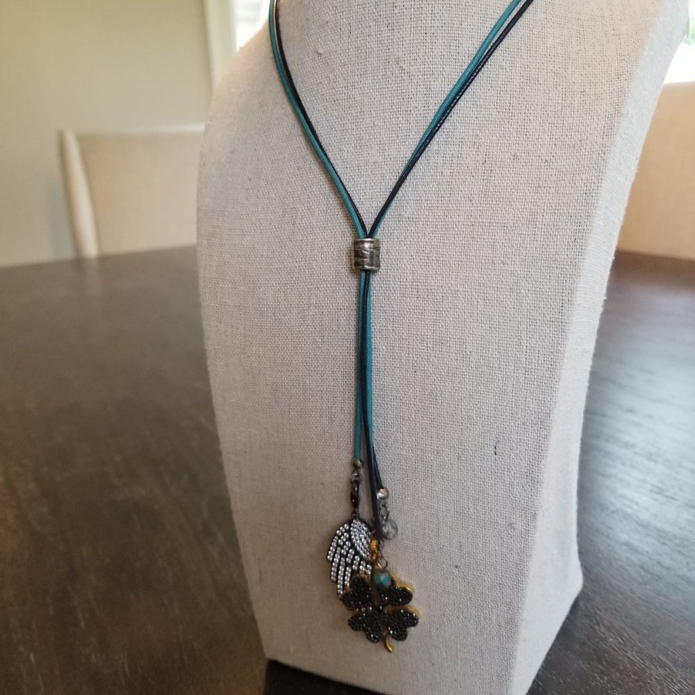 Jewels By Jen Black Crystal Four Leaf Clover Charm - Picture 9 of 9